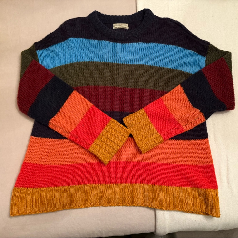 rainbow knit urban outfitters sweater